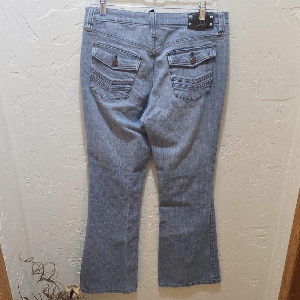 Dollhouse Light Blue Boot Cut Jeans - Picture 3 of 11